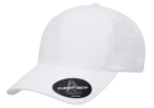 180 DELTA® SNAPBACK WITH PERFORATION in White, from the left side